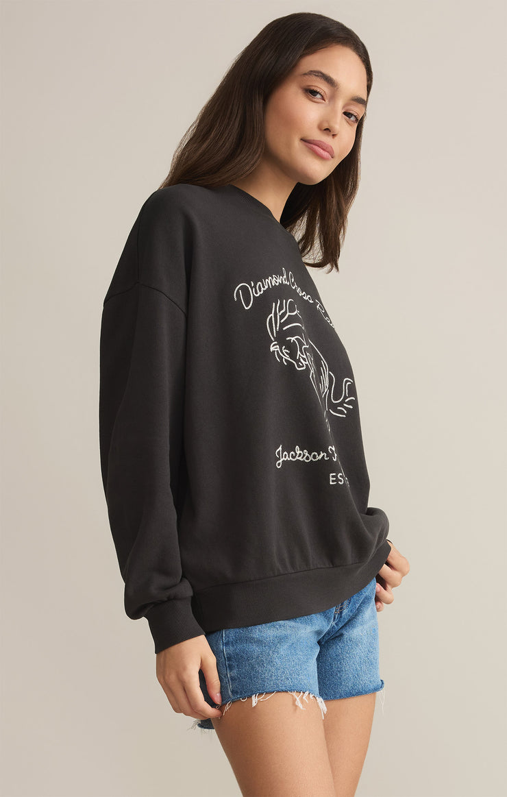 Tops Bronc Embroidered Sunday Sweatshirt Bronc Embroidered Sunday Sweatshirt