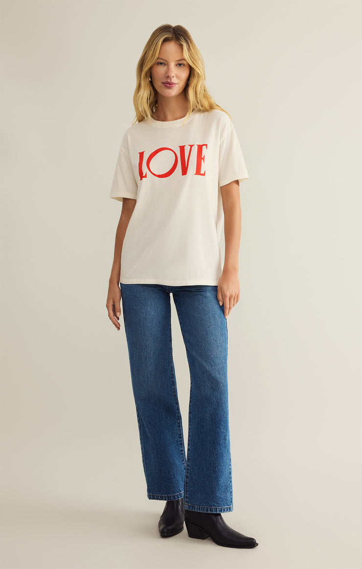 Tops Big Love Boyfriend Tee Sea Salt