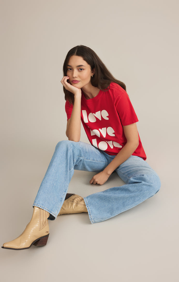 Tops In Love Boyfriend Tee In Love Boyfriend Tee