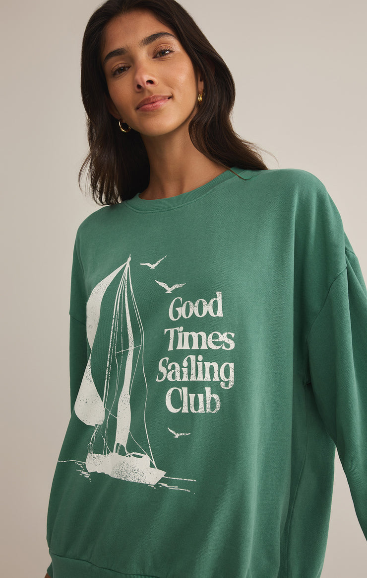 Tops Sail Away Sunday Sweatshirt Sail Away Sunday Sweatshirt