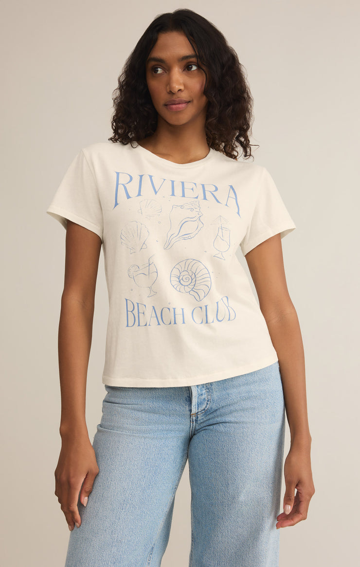 Tops Riviera Tourist Tee Sea Salt