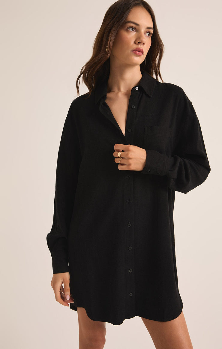 Dresses Dover Linen Mini Dress Black