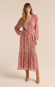 DressesDella Floral Maxi Dress Crimson Crush