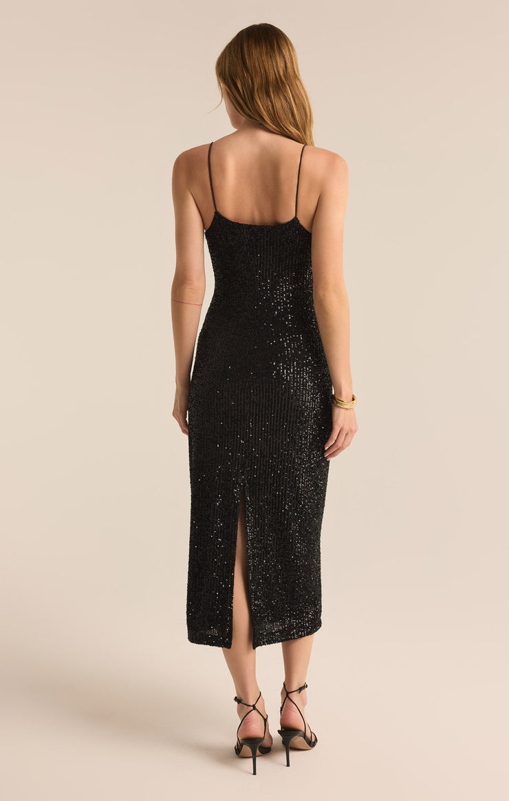 Dresses Paulina Sequin Midi Dress Black