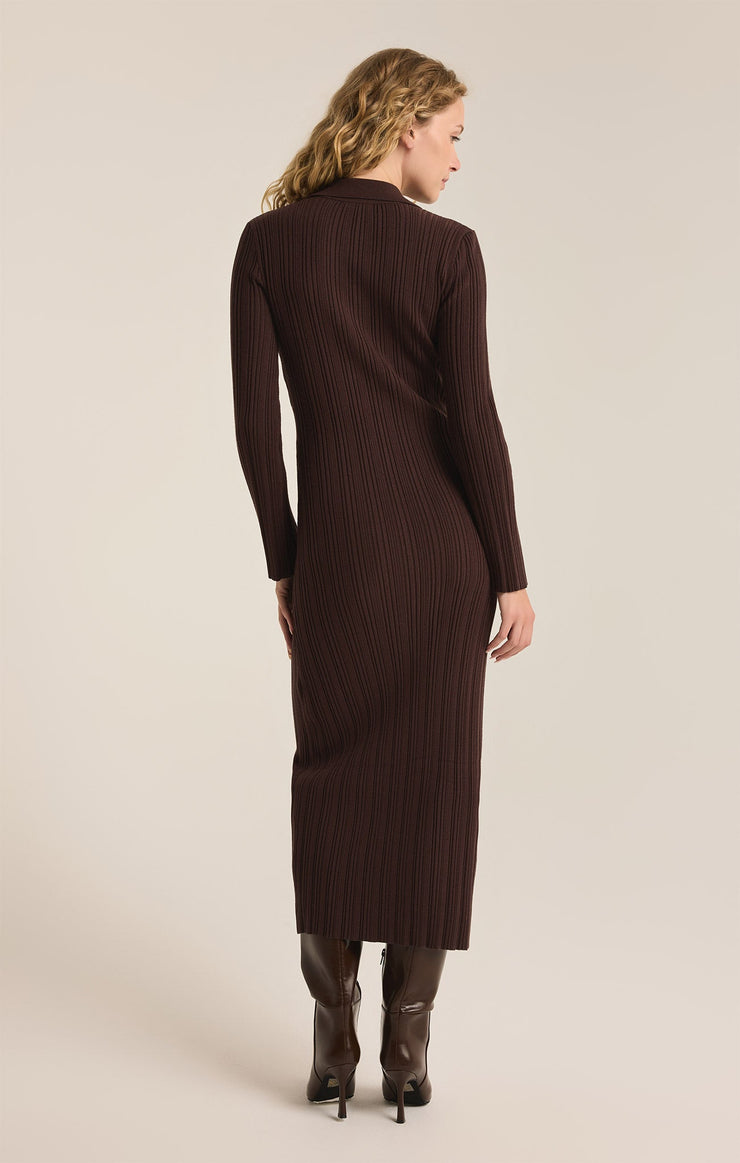 Dresses Danity Sweater Midi Dress Coffee Bean