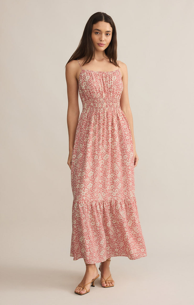 Dresses Toluca Ynez Floral Maxi Dress Dusty Rose