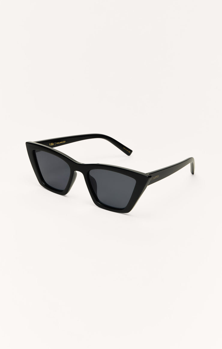 Accessories - Sunglasses Villa Polarized Sunglasses Polished Black - Grey