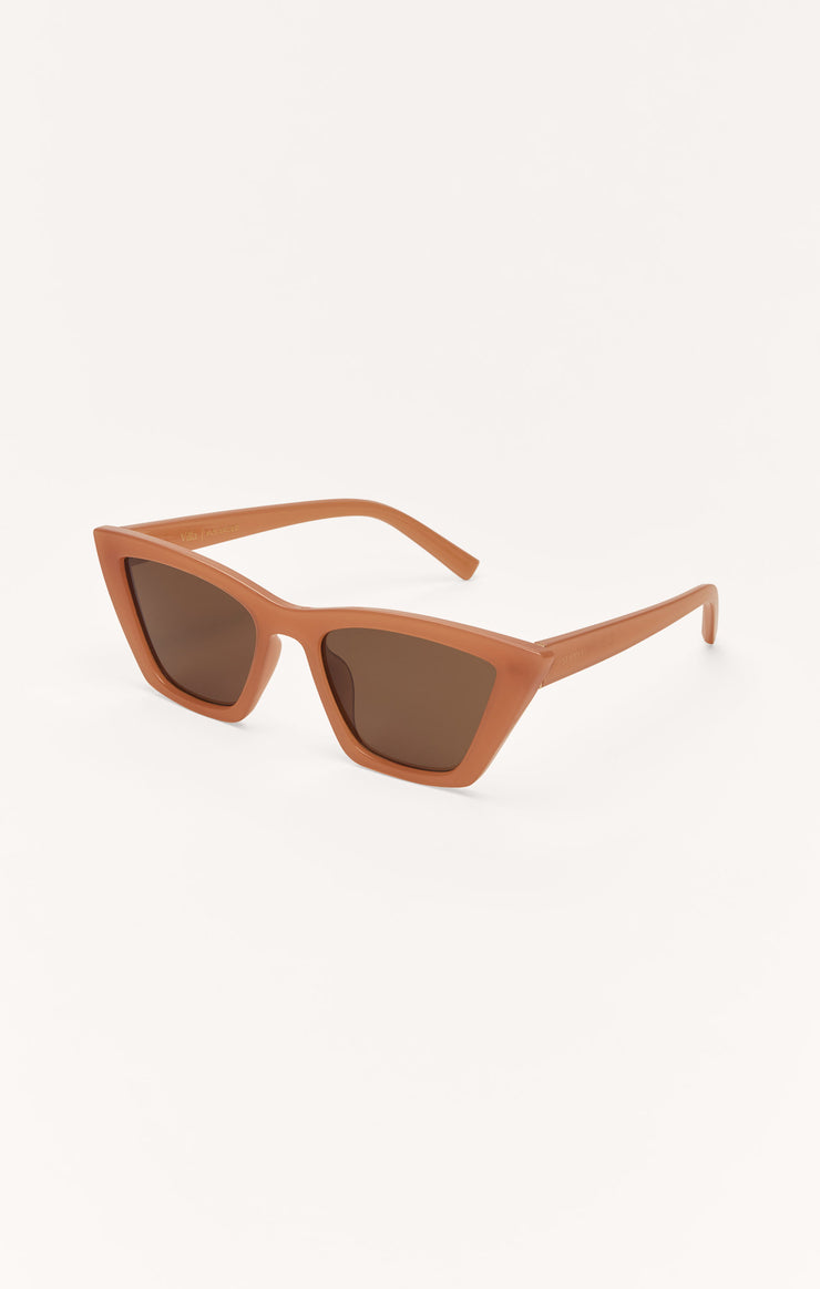 Accessories - Sunglasses Villa Polarized Sunglasses Suede - Brown