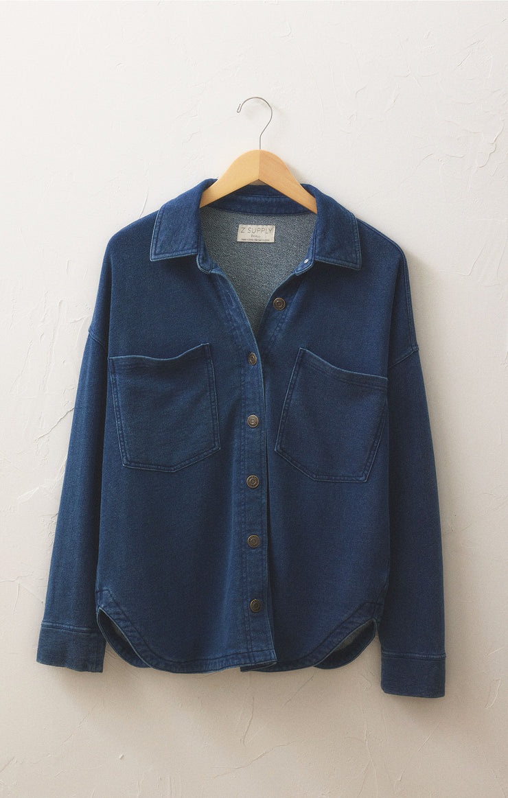 Jackets All Day Knit Denim Jacket All Day Knit Denim Jacket