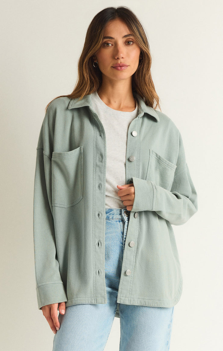 Jackets All Day Knit Jacket Worn Jade