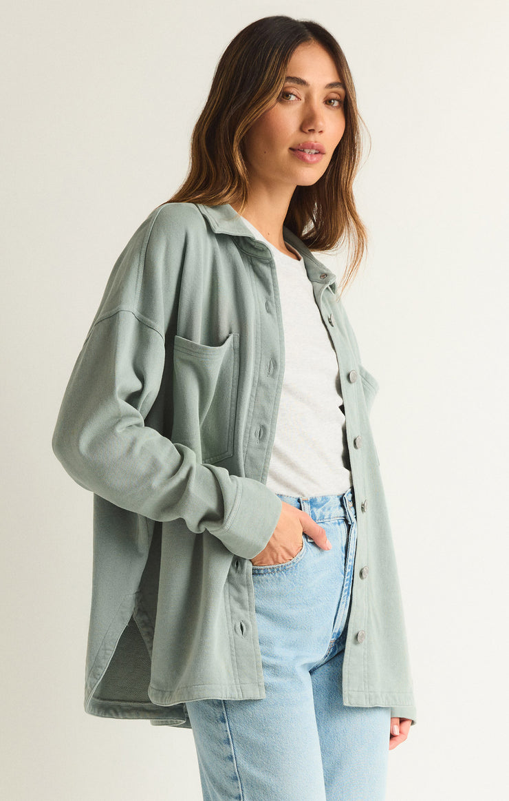 Jackets All Day Knit Jacket Worn Jade