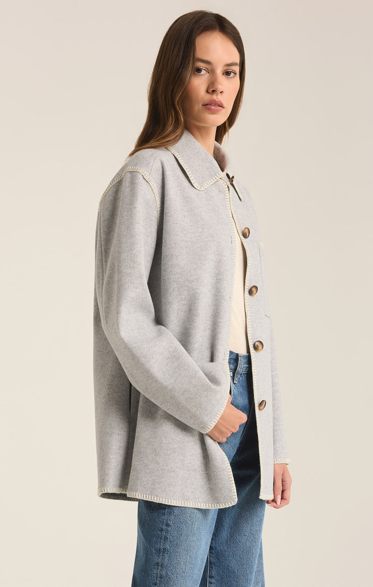 Jackets Olivia Whipstitch Jacket Heather Grey