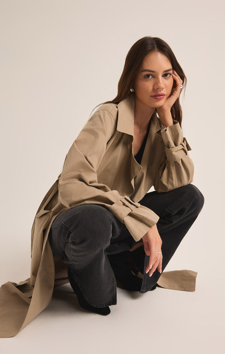 Jackets Dorian Trench Coat Driftwood