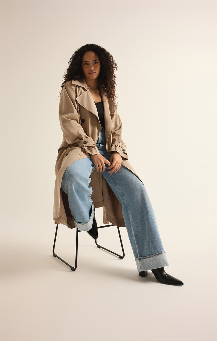 Jackets Dorian Trench Coat Driftwood