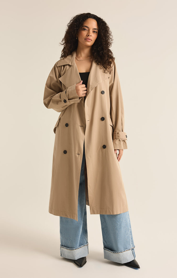 Jackets Dorian Trench Coat Driftwood