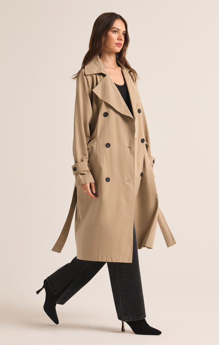 Jackets Dorian Trench Coat Driftwood