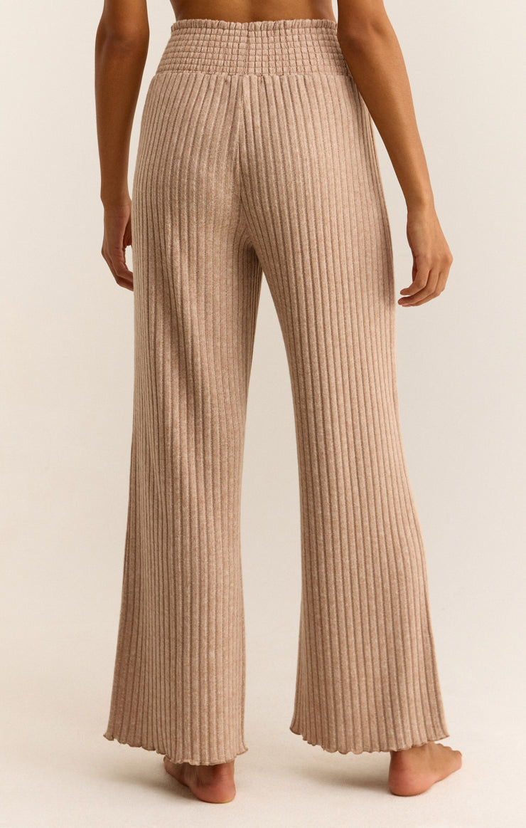 Pants Dawn Smocked Rib Pant Iced Coffee