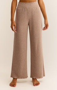 PantsDawn Smocked Rib Pant Iced Coffee