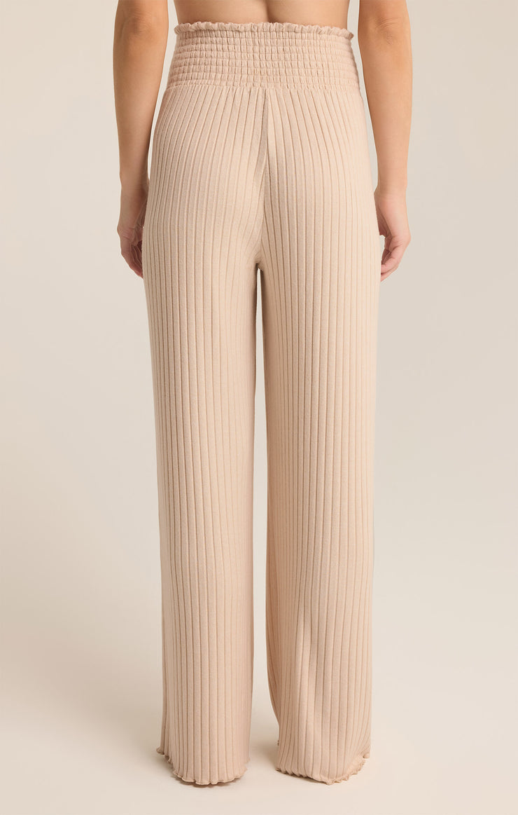 Pants Dawn Smocked Rib Pant Light Oatmeal Heather