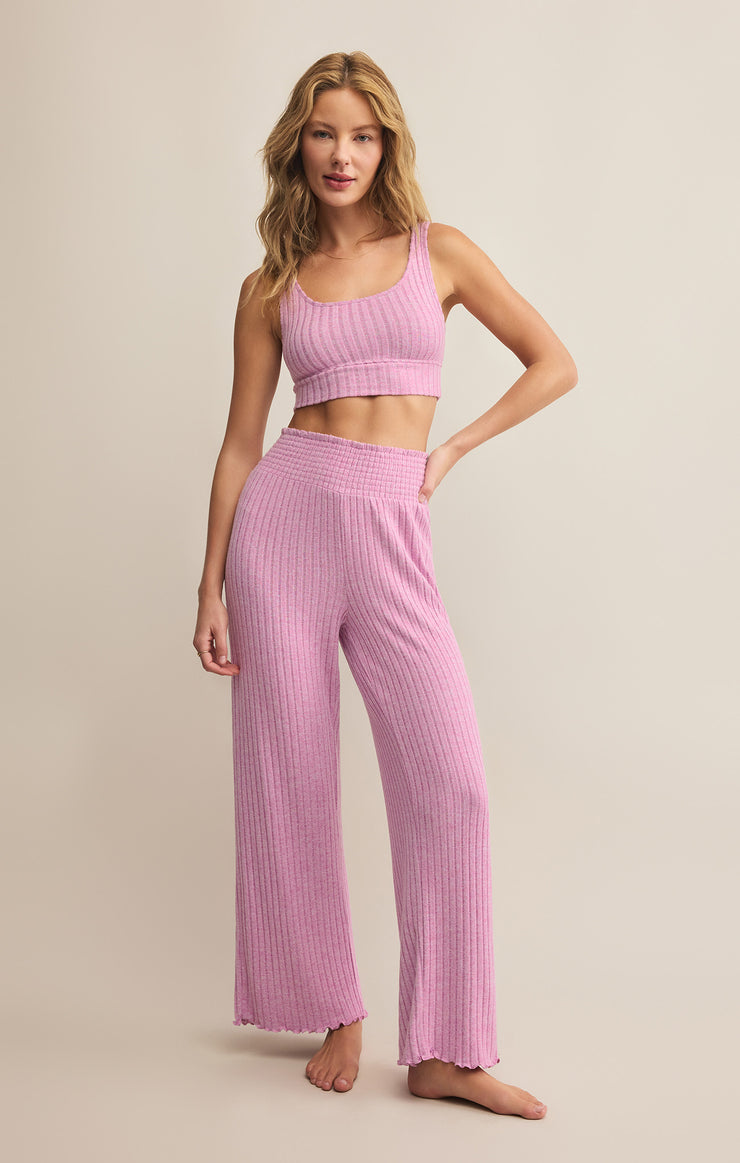 Pants Dawn Smocked Rib Pant Violet Gem