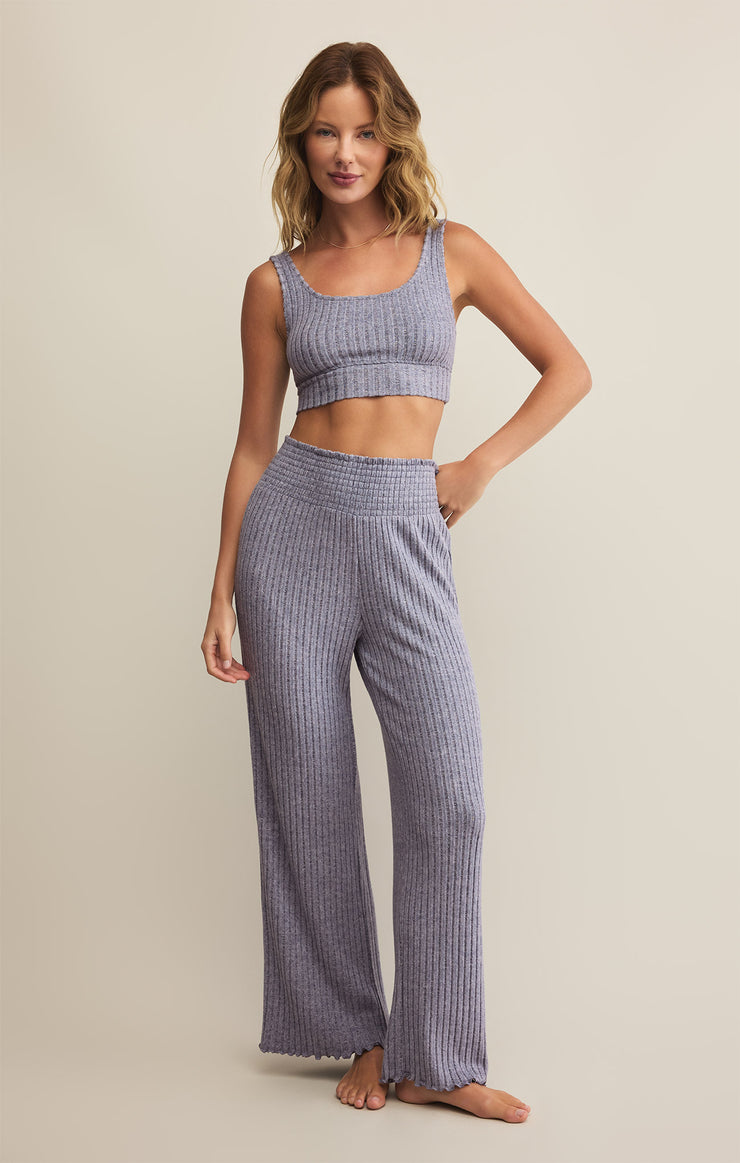 Pants Dawn Smocked Rib Pant Worn Blue