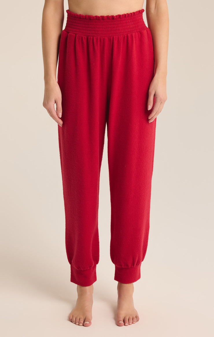 Pants Holly Dream Cozy Jogger Haute Red