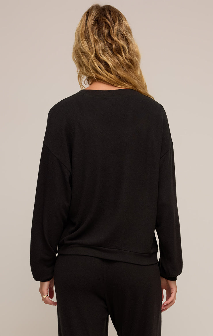 Tops Be Mine Long Sleeve Top Black