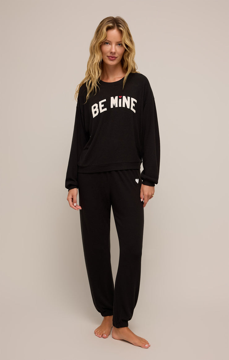 Tops Be Mine Long Sleeve Top Black