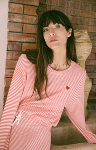 TopsBisous Stripe Long Sleeve Top Rendezvous