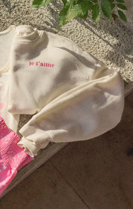 TopsJe T'aime Sweatshirt Vanilla Ice