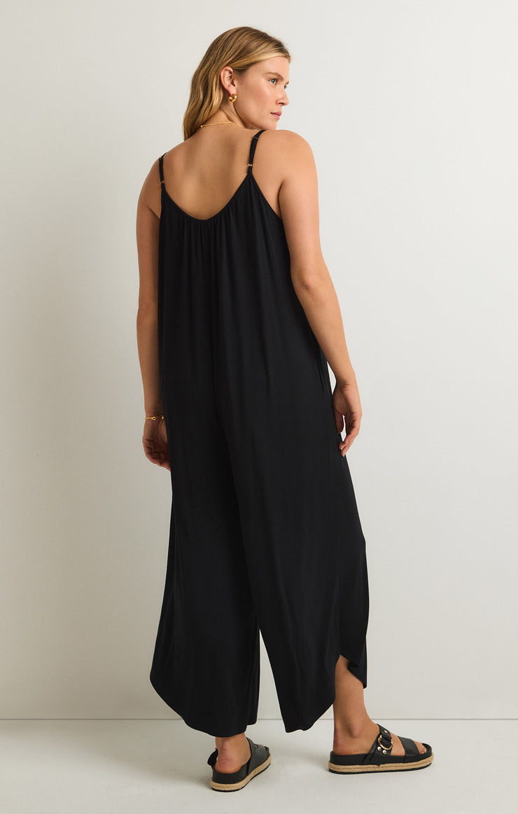 Pants Flared Jumpsuit Black