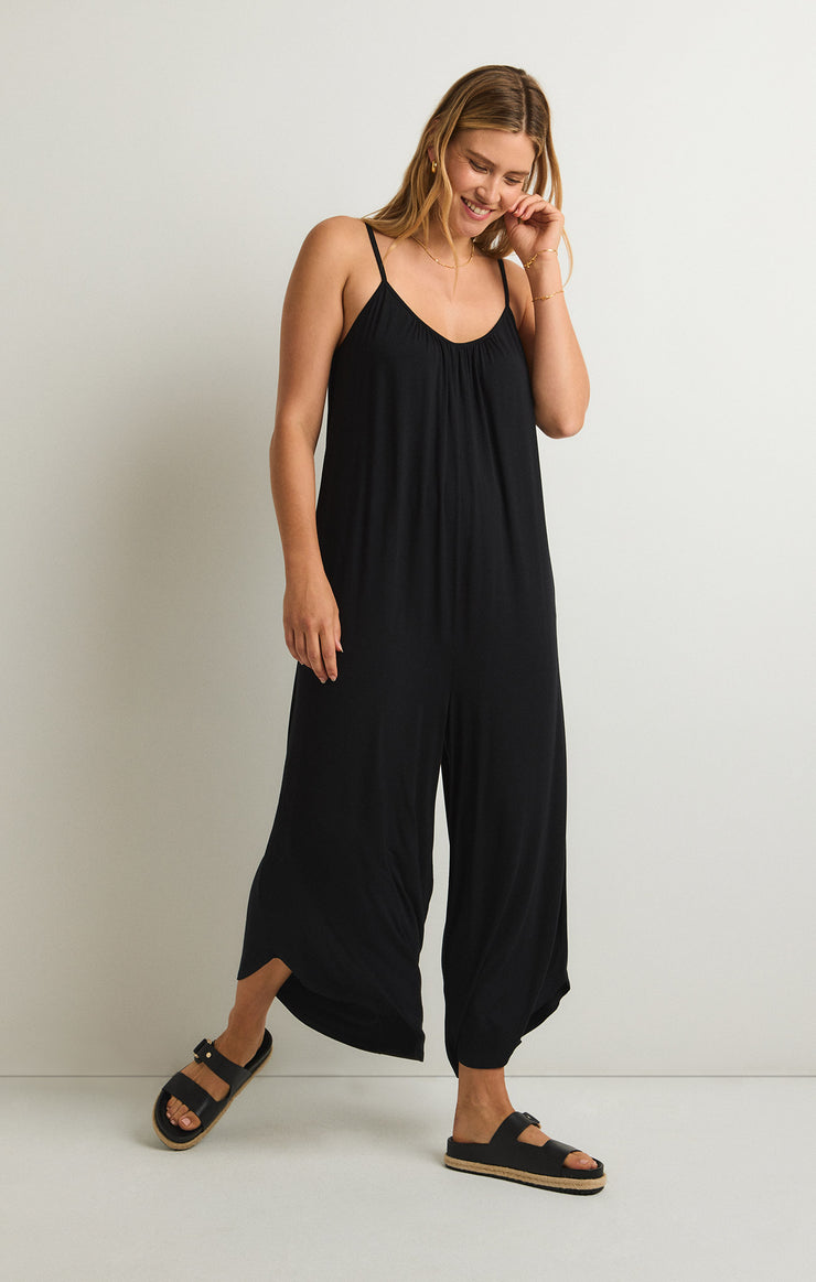 Pants Flared Jumpsuit Black