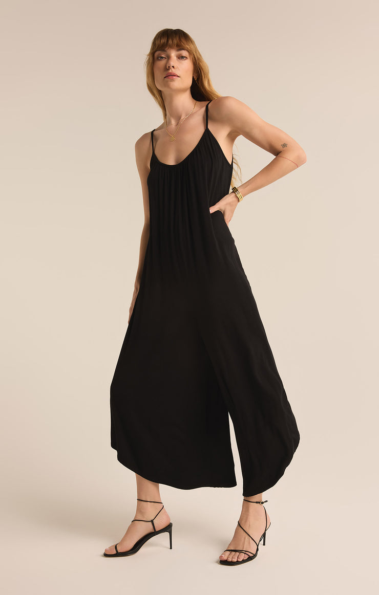 Pants Flared Jumpsuit Black