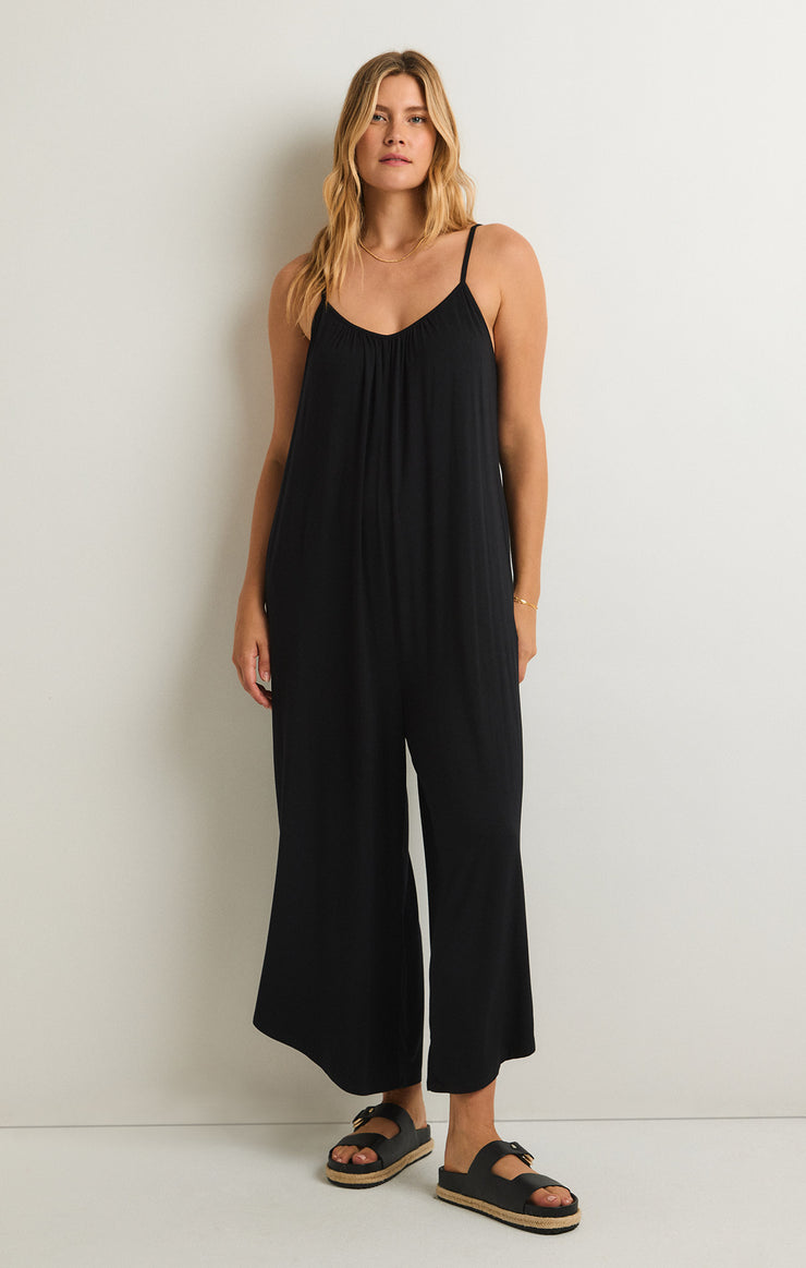 Pants Flared Jumpsuit Black