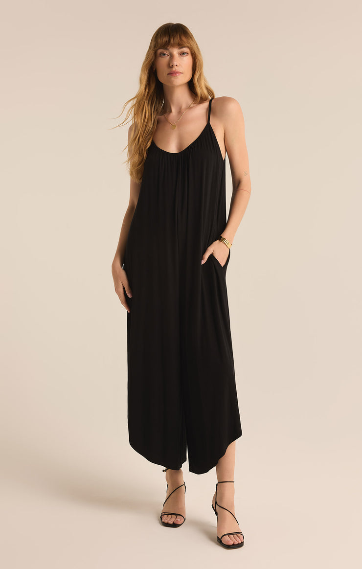 Pants Flared Jumpsuit Black