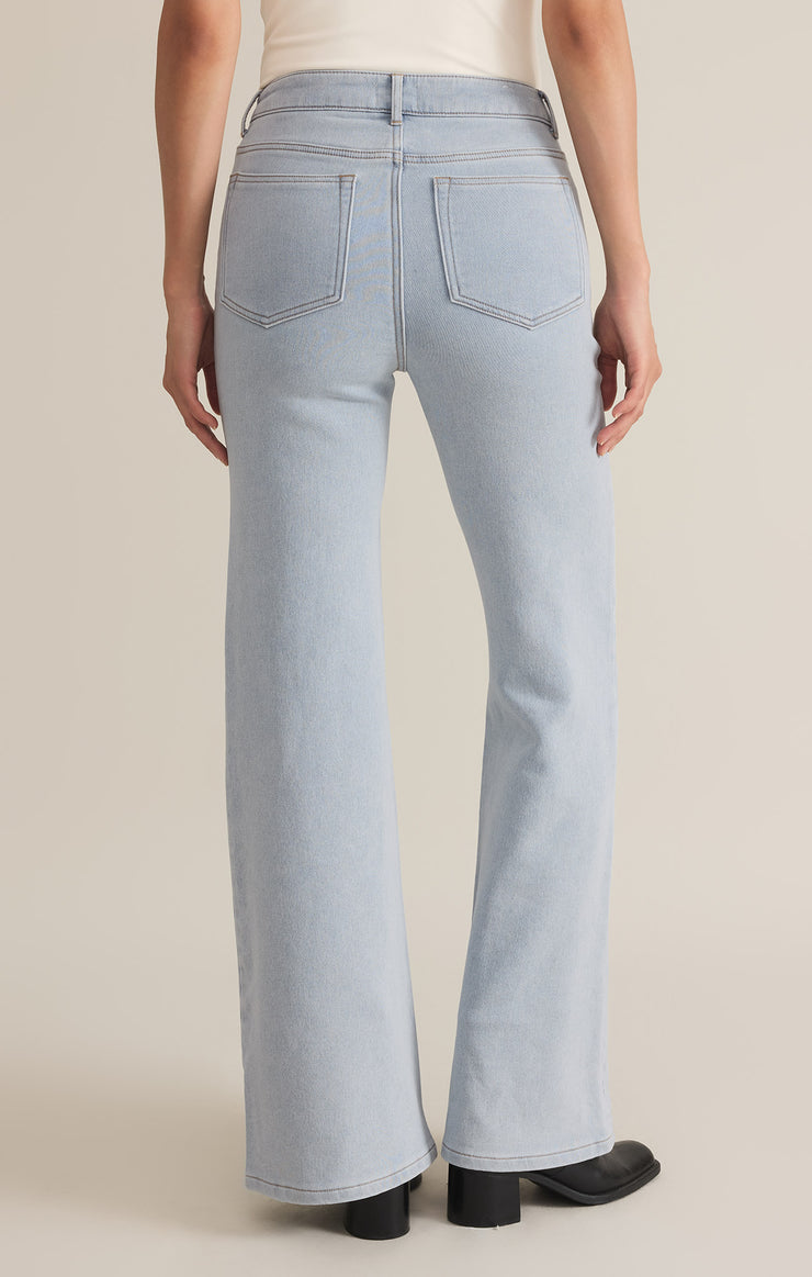 Pants Georgia Denim Relaxed Leg Sun Bleached Indigo