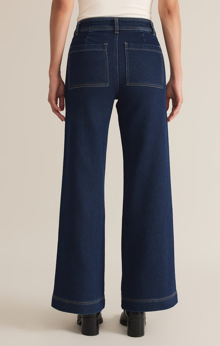 Pants Rilynn Denim Wide Leg Dark Rinse