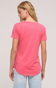 TopsPocket Tee Disco Pink