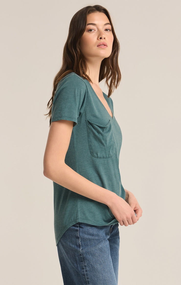 Tops Pocket Tee Dragonfly