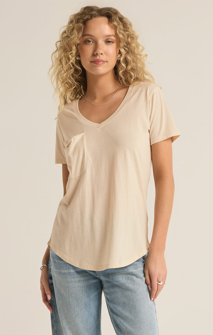 Tops Pocket Tee Fossil