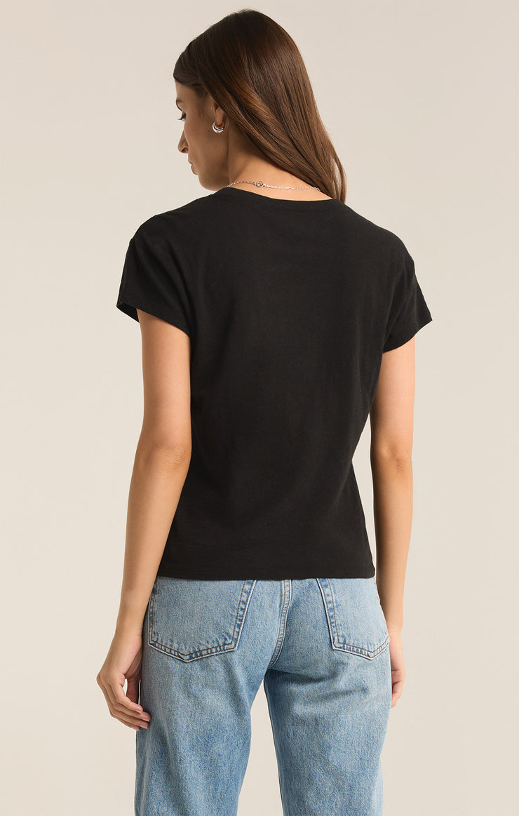 Tops Modern Slub Tee Black