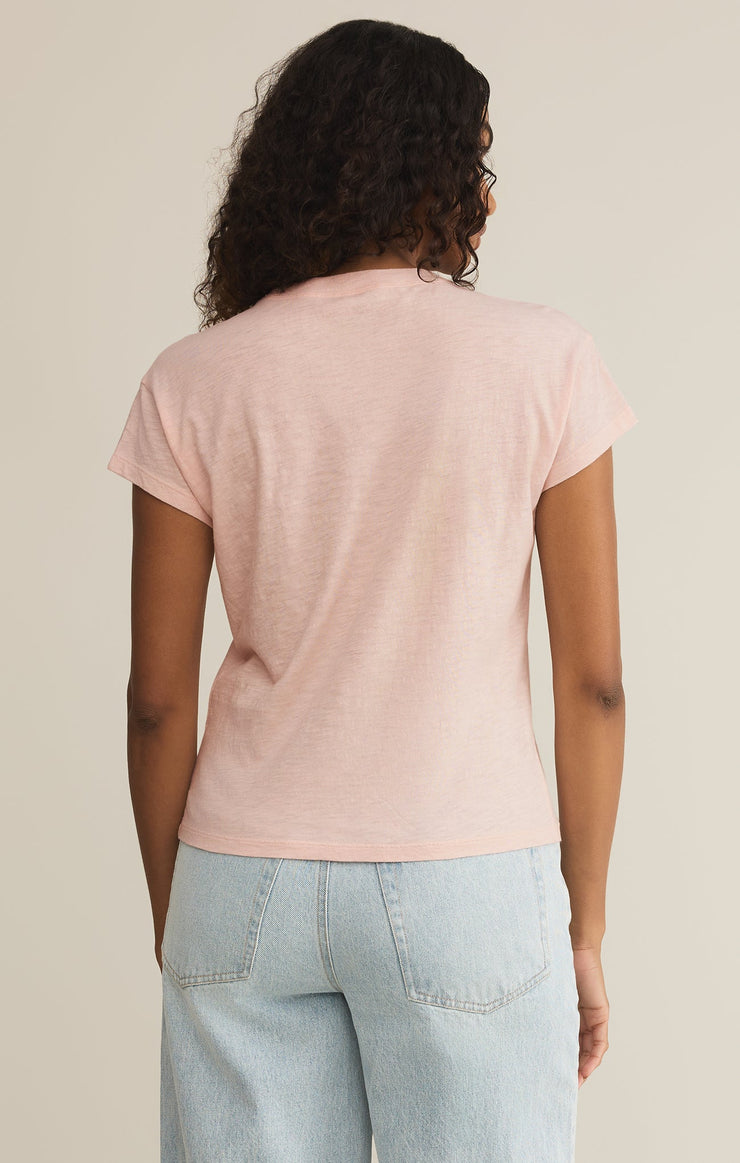 Tops Modern Slub Tee Pink Salt