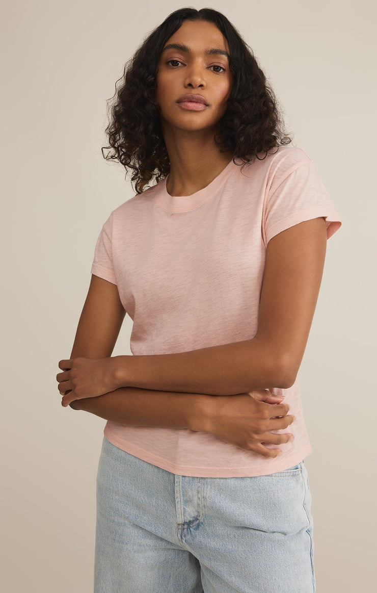 Tops Modern Slub Tee Pink Salt