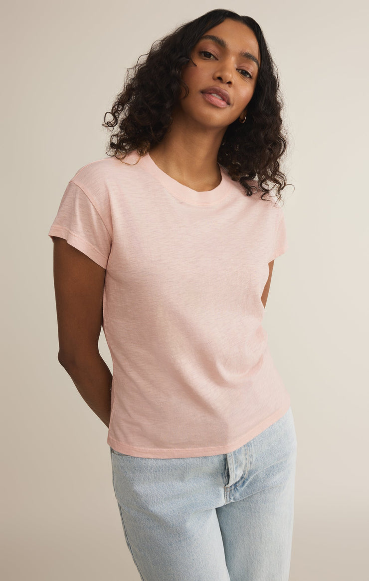 Tops Modern Slub Tee Pink Salt