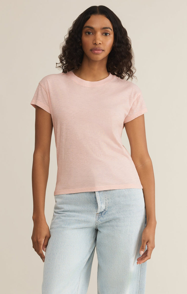 Tops Modern Slub Tee Pink Salt