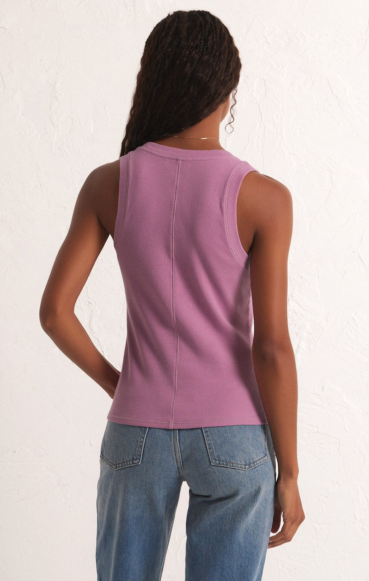 Tops Sirena Rib Tank Dusty Orchid