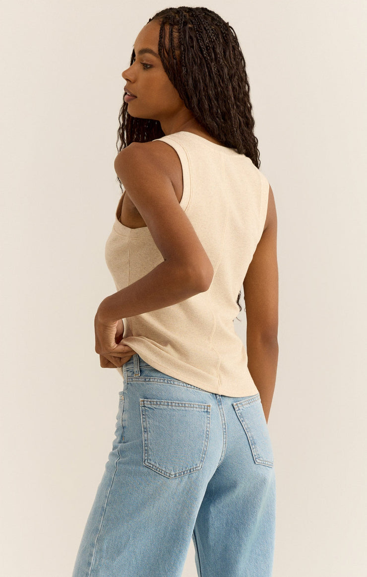 Tops Sirena Rib Tank Light Oatmeal Heather