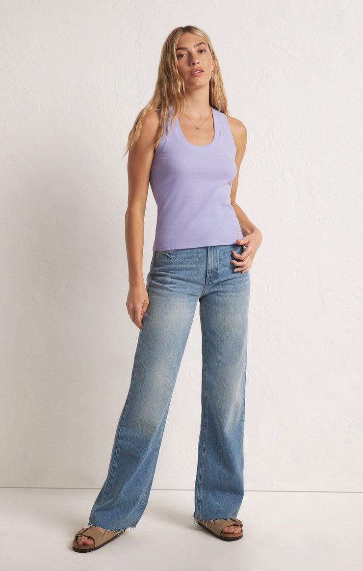 Tops Sirena Rib Tank Violet Haze