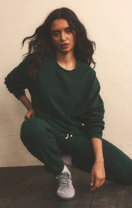 TopsClassic Boyfriend Sweatshirt Cyprus Green