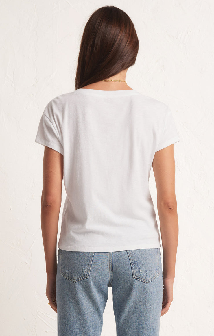 Tops Modern V-Neck Tee White